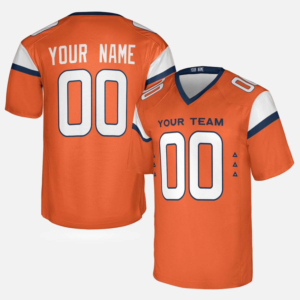 Personalized Denver Broncos Football Jersey - Orange Fan Style, Custom Name & Number-3