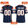 Personalized Denver Broncos Football Jersey – Navy Alternate Vapor F.U.S.E. Limited Style, Custom Name Patch, Team Name, Number & Logo-2