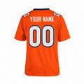 Personalized Denver Broncos Football Jersey – Orange Legacy Style, Custom Name Patch, Team Name, Number & Logo-4