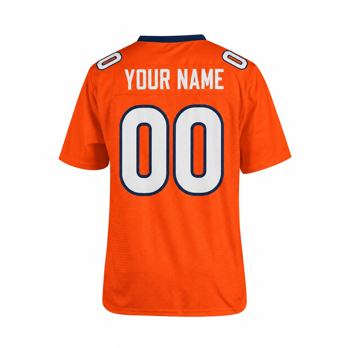 Personalized Denver Broncos Football Jersey – Orange Legacy Style, Custom Name Patch, Team Name, Number & Logo-4