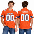 Personalized Denver Broncos Football Jersey – Orange Retired Player Alternate Style, Custom Name Patch, Team Name, Number & Logo-1