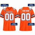 Personalized Denver Broncos Football Jersey – Orange Retired Player Alternate Style, Custom Name Patch, Team Name, Number & Logo-2