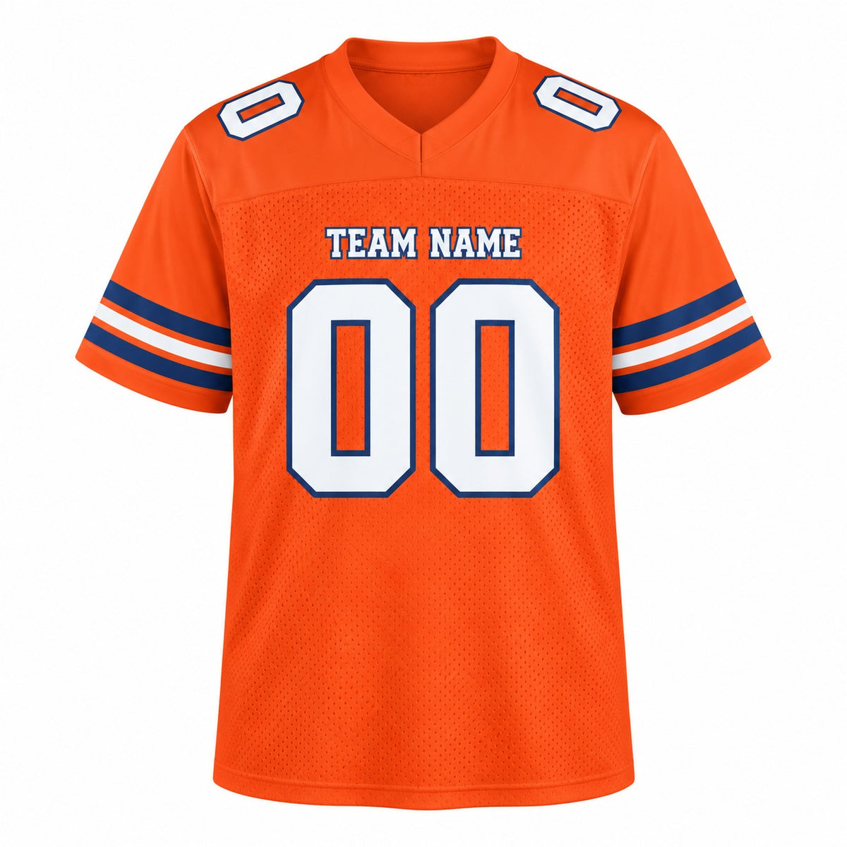 Personalized Denver Broncos Football Jersey – Orange Retired Player Alternate Style, Custom Name Patch, Team Name, Number & Logo-3
