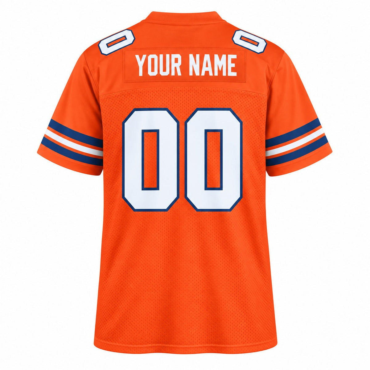 Personalized Denver Broncos Football Jersey – Orange Retired Player Alternate Style, Custom Name Patch, Team Name, Number & Logo-4
