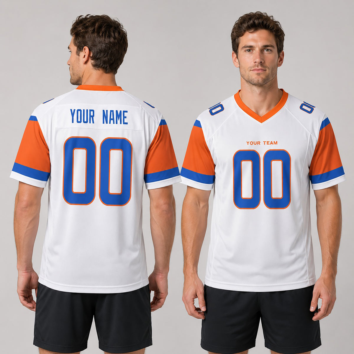 Personalized Denver Broncos Football Jersey – White 1994 Legacy Style, Custom Name & Number-1