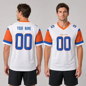 Personalized Denver Broncos Football Jersey – White 1994 Legacy Style, Custom Name & Number-1