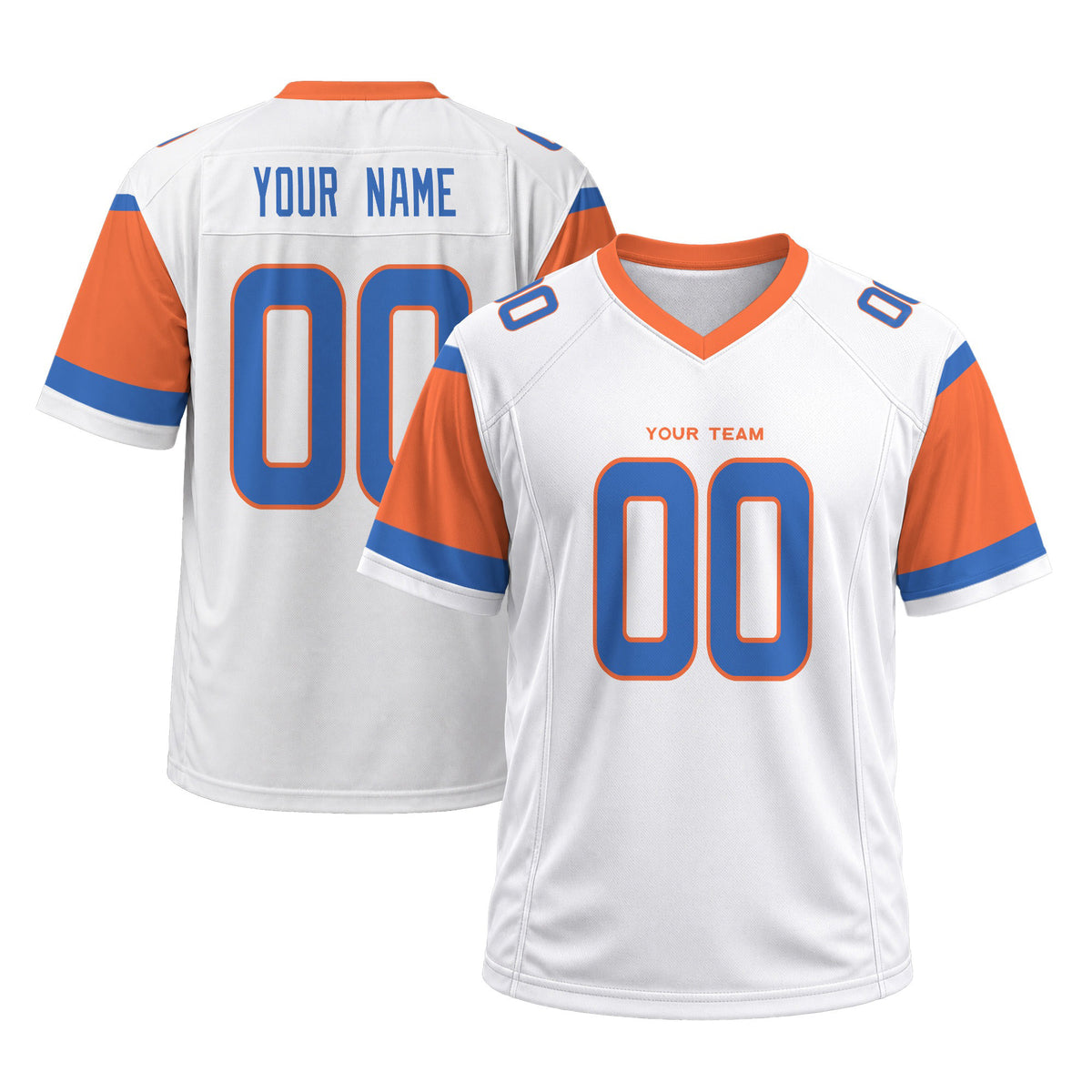 Personalized Denver Broncos Football Jersey – White 1994 Legacy Style, Custom Name & Number-3