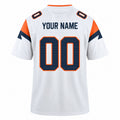 Personalized Denver Broncos Football Jersey – White Vapor F.U.S.E. Limited Style, Custom Name Patch, Team Name, Number & Logo-4