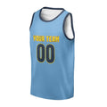 Personalized Denver Nuggets Basketball Jersey - Light Blue 2016/17 Swingman Style, Custom Name & Number-3