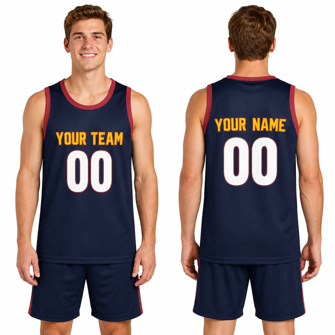 Personalized Denver Nuggets Basketball Jersey - Navy Swingman Icon Style, Custom Name & Number-1