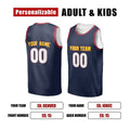 Personalized Denver Nuggets Basketball Jersey - Navy Swingman Icon Style, Custom Name & Number-2