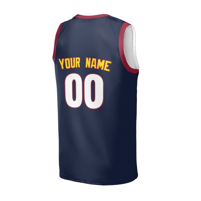 Personalized Denver Nuggets Basketball Jersey - Navy Swingman Icon Style, Custom Name & Number-4