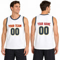 Personalized Denver Nuggets Basketball Jersey - White Swingman Association Style, Custom Name & Number-1