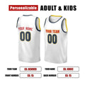 Personalized Denver Nuggets Basketball Jersey - White Swingman Association Style, Custom Name & Number-2