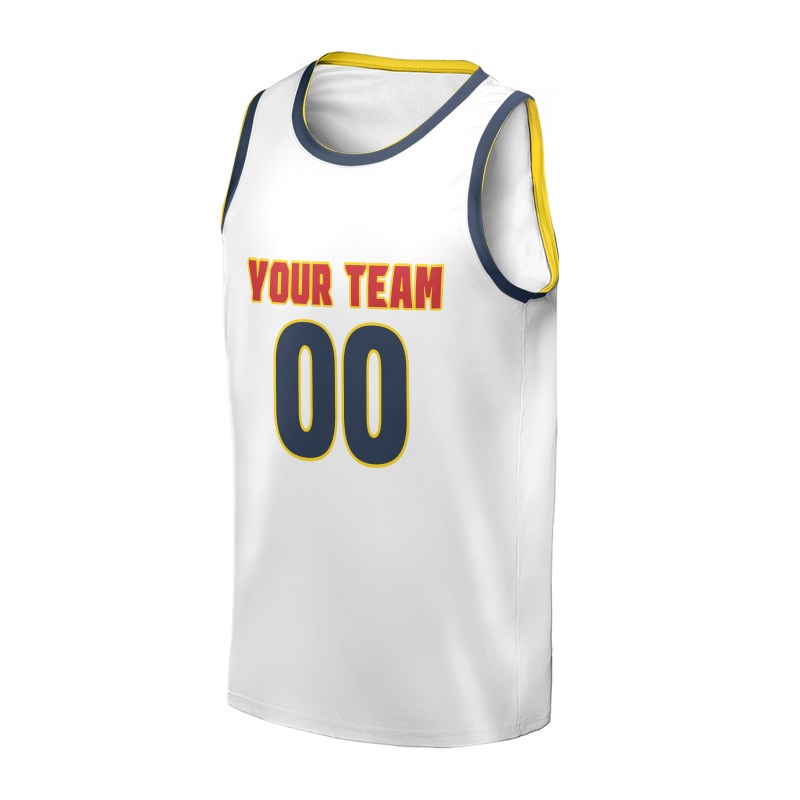 Personalized Denver Nuggets Basketball Jersey - White Swingman Association Style, Custom Name & Number-3