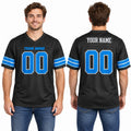 Personalized Detroit Lions Football Jersey – Black 2nd Alternate Style, Custom Name Patch, Team Name, Number & Logo-1