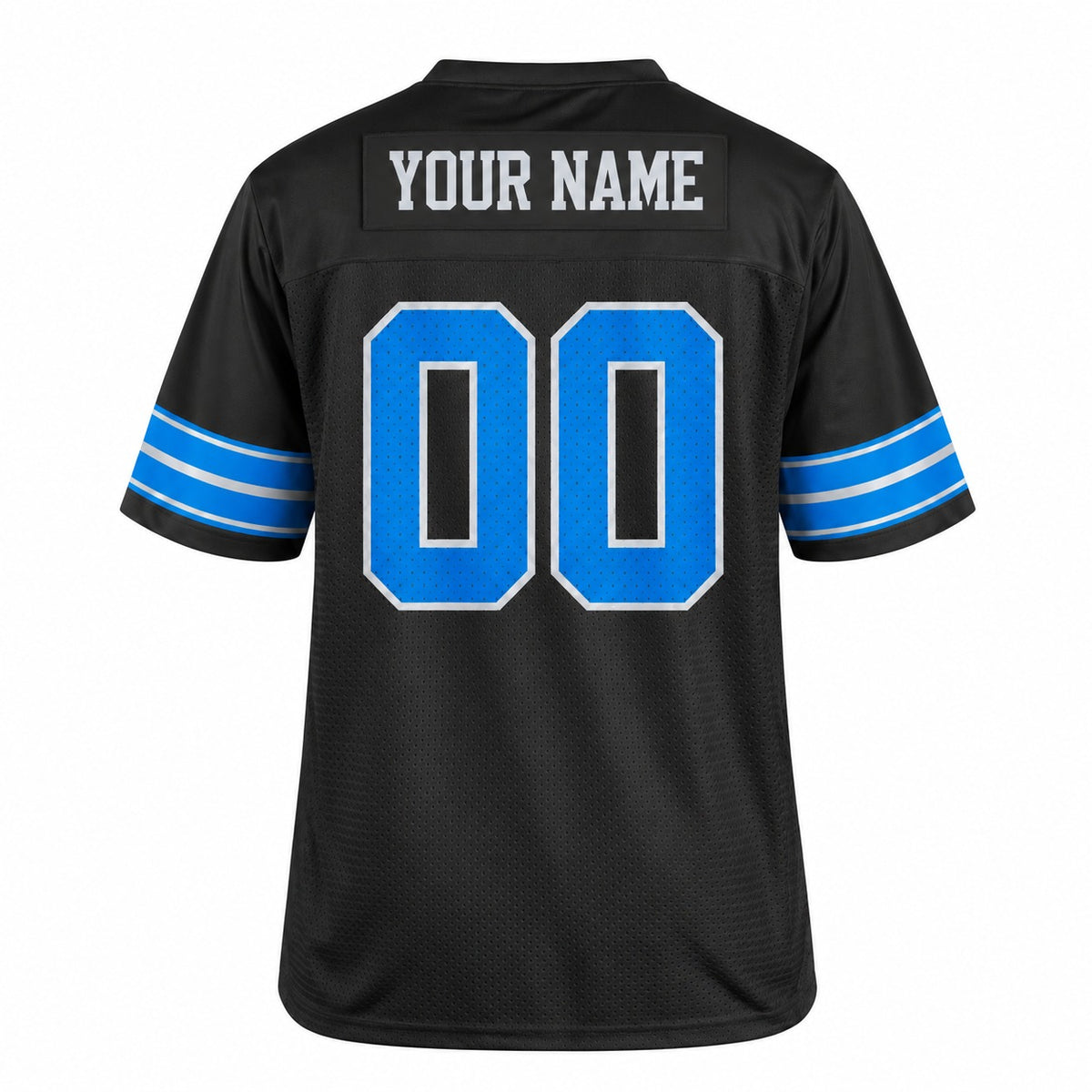 Personalized Detroit Lions Football Jersey – Black 2nd Alternate Style, Custom Name Patch, Team Name, Number & Logo-4