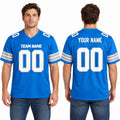 Personalized Detroit Lions Football Jersey – Blue Vapor F.U.S.E. Limited Style, Custom Name Patch, Team Name, Number & Logo-1