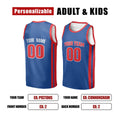 Personalized Detroit Pistons Basketball Jersey - Blue Swingman Icon Style, Custom Name & Number-2