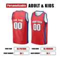 Personalized Detroit Pistons Basketball Jersey - Red 2008/09 Swingman Hardwood Classics Style, Custom Name & Number-2