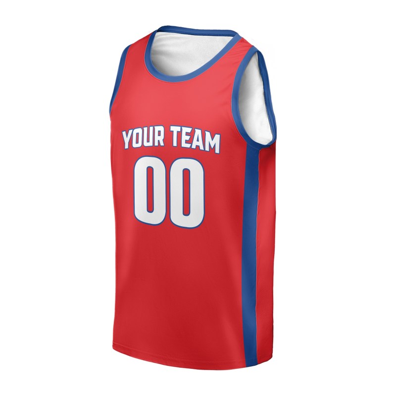Personalized Detroit Pistons Basketball Jersey - Red 2008/09 Swingman Hardwood Classics Style, Custom Name & Number-3