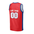 Personalized Detroit Pistons Basketball Jersey - Red 2008/09 Swingman Hardwood Classics Style, Custom Name & Number-4