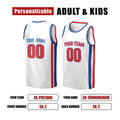 Personalized Detroit Pistons Basketball Jersey - White Swingman Association Style, Custom Name & Number-2
