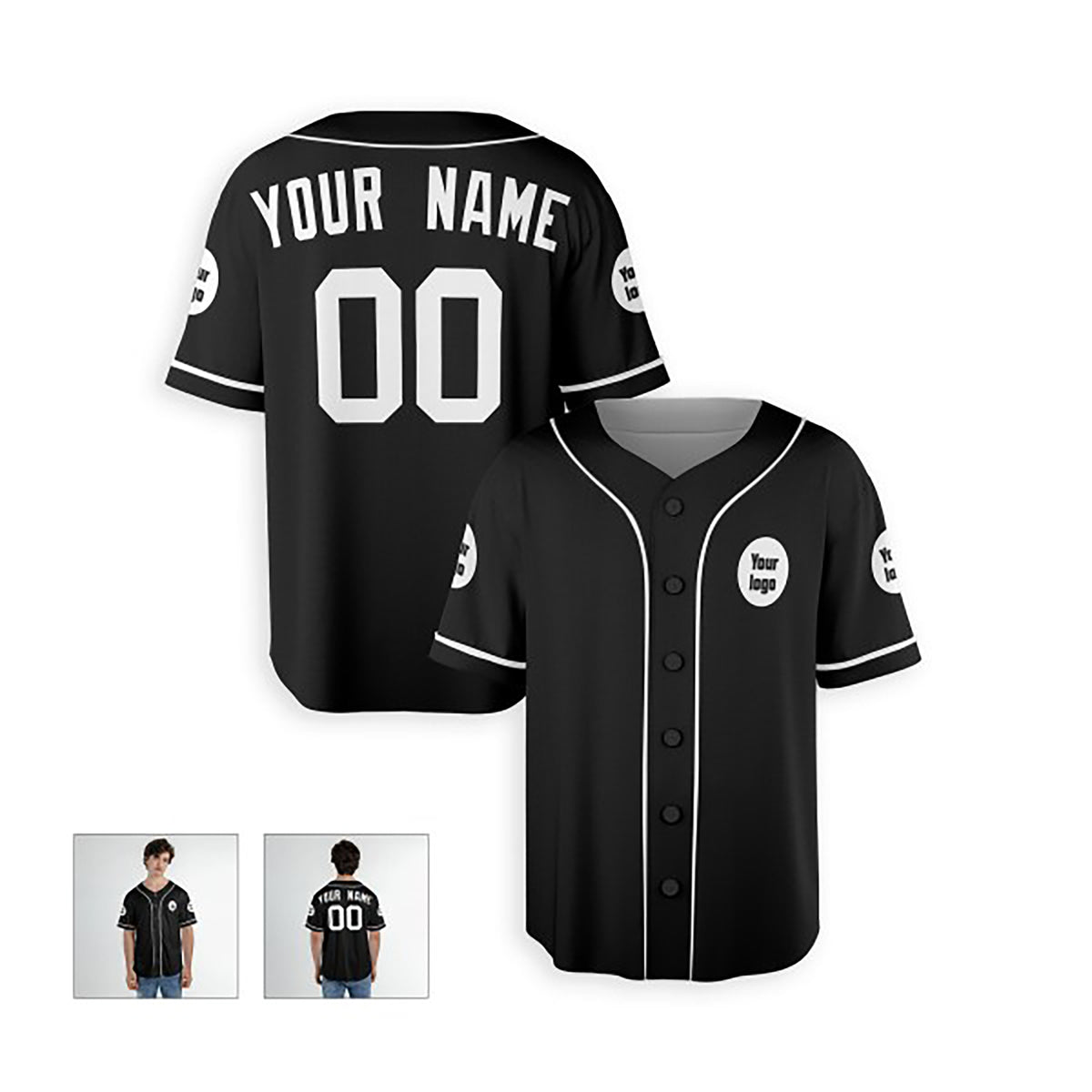 Personalized Detroit Tigers Baseball Jersey - Black Alternate Style, Custom Name & Number-4