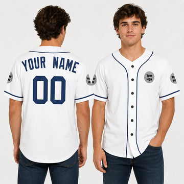 Personalized Detroit Tigers Baseball Jersey - White Fan Style, Custom Name & Number-1