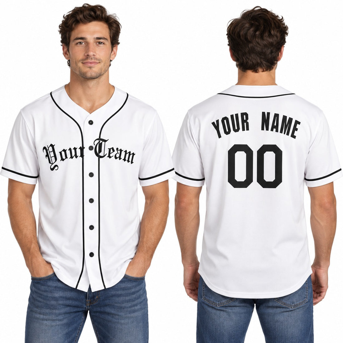 Personalized Detroit Tigers Baseball Jersey - White Home Style, Custom Name & Number-1