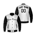 Personalized Detroit Tigers Varsity Jacket – White Black Home Style, Custom Name & Number-3