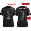 Personalized Green Bay Packers 2026 Salute to Service Football Jersey – Black, Custom Name Patch, Team Name, Number & Logo-2