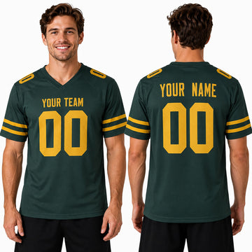 Personalized Green Bay Packers Football Jersey - Green Alternate Style, Custom Name & Number-1