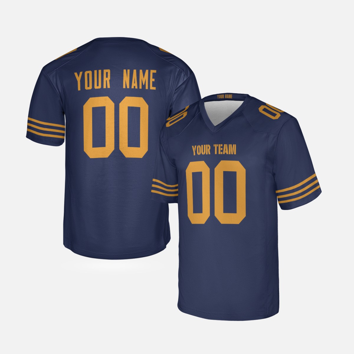 Personalized Green Bay Packers Football Jersey - Navy 1923 Classic Game Style, Custom Name & Number-3