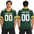 Personalized Green Bay Packers Football Jersey – Green Game Style, Custom Name Patch, Team Name, Number & Logo-1