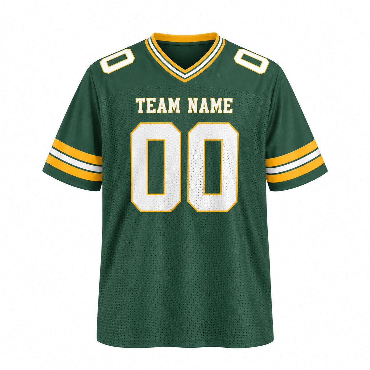 Personalized Green Bay Packers Football Jersey – Green Game Style, Custom Name Patch, Team Name, Number & Logo-3