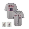 Personalized Houston Astros Baseball Jersey - Gray Away Style, Custom Name & Number-7