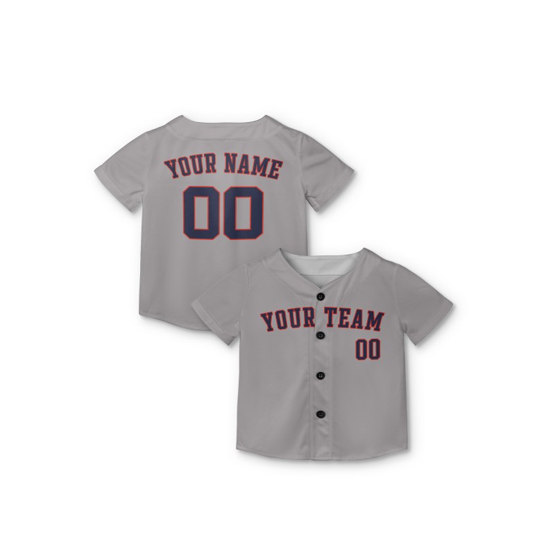 Personalized Houston Astros Baseball Jersey - Gray Away Style, Custom Name & Number-9