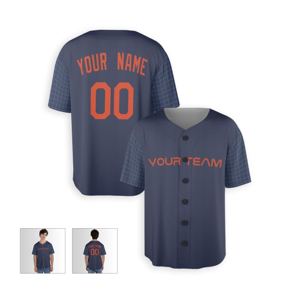 Personalized Houston Astros Baseball Jersey - Navy City Style, Custom Name & Number-3