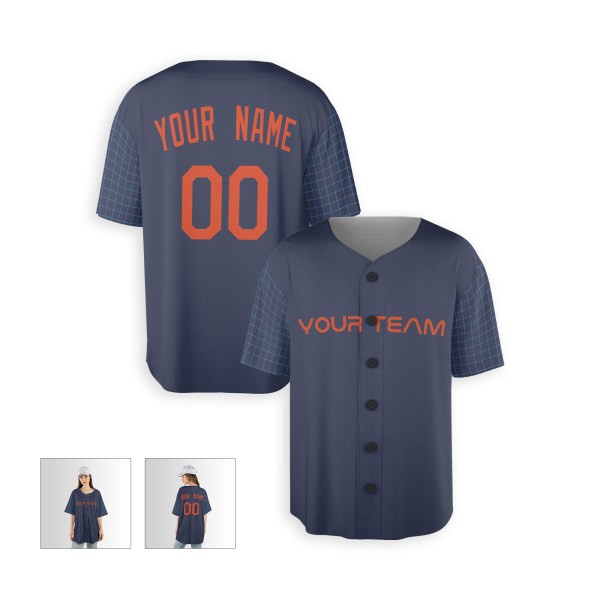 Personalized Houston Astros Baseball Jersey - Navy City Style, Custom Name & Number-5