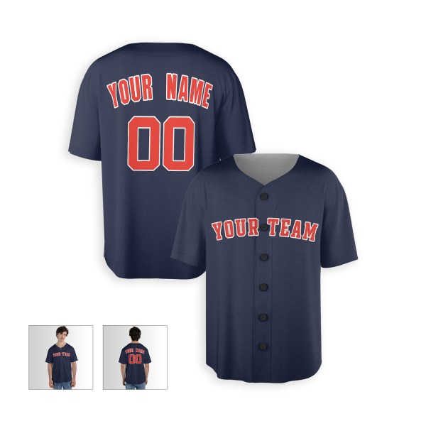 Personalized Houston Astros Baseball Jersey - Navy Fan Style, Custom Name & Number-4