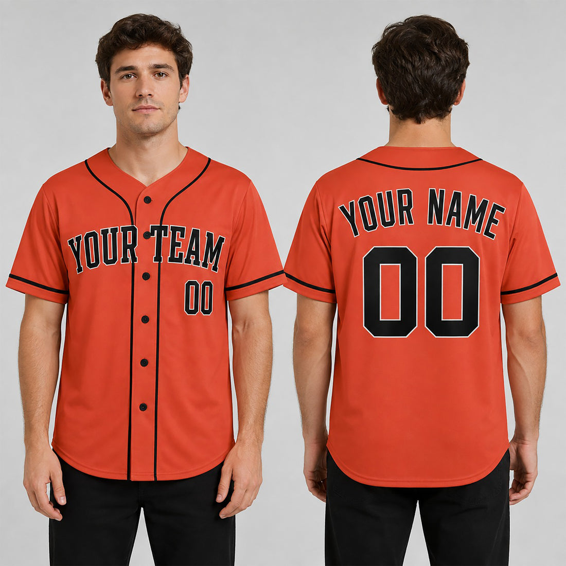 Personalized Houston Astros Baseball Jersey - Orange Alternate Style, Custom Name & Number-1