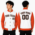 Personalized Houston Astros Varsity Jacket – White Orange Alternate Style, Custom Name & Number-1