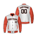 Personalized Houston Astros Varsity Jacket – White Orange Alternate Style, Custom Name & Number-3