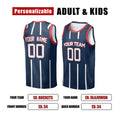 Personalized Houston Rockets Basketball Jersey - Navy 1996/97 Swingman Hardwood Classics Style, Custom Name & Number-2
