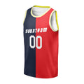 Personalized Houston Rockets Basketball Jersey - Navy Red 1993/94 Hardwood Classics Split Swingman Style, Custom Name & Number-3