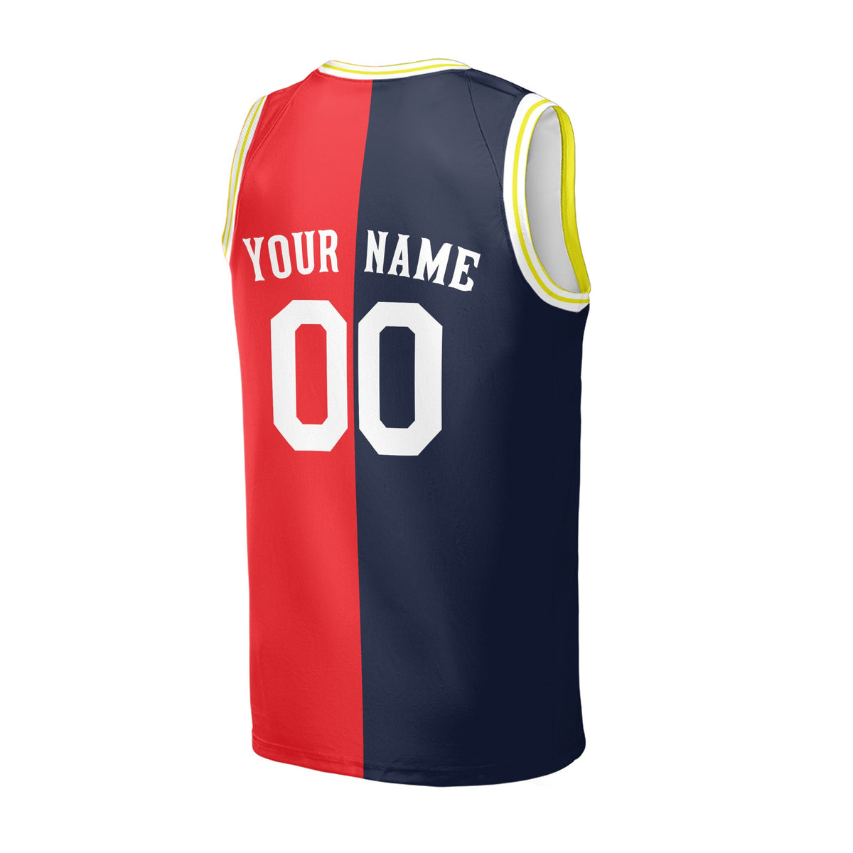 Personalized Houston Rockets Basketball Jersey - Navy Red 1993/94 Hardwood Classics Split Swingman Style, Custom Name & Number-4