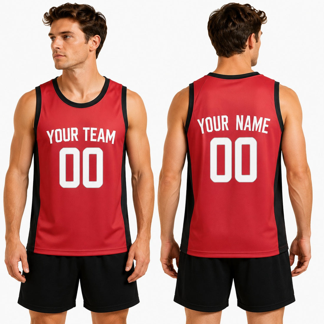 Personalized Houston Rockets Basketball Jersey - Red Swingman Icon Style, Custom Name & Number-1