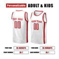 Personalized Houston Rockets Basketball Jersey - White Swingman Association Style, Custom Name & Number-2