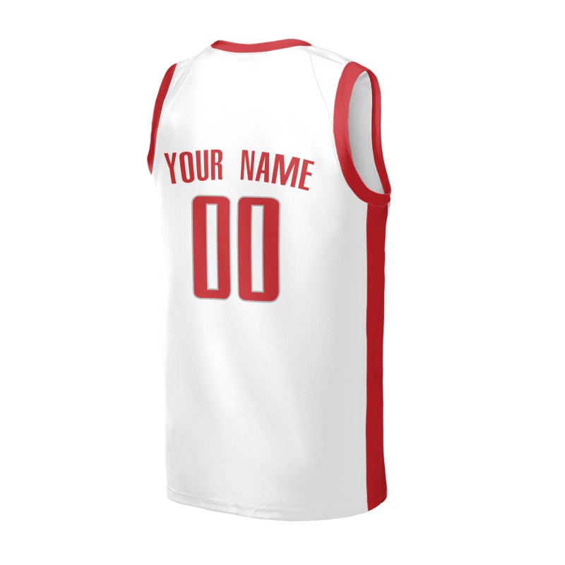 Personalized Houston Rockets Basketball Jersey - White Swingman Association Style, Custom Name & Number-4